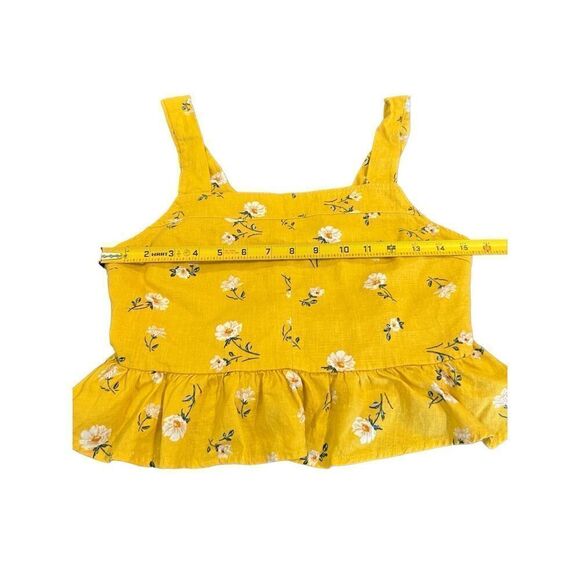 LA HEARTS Daisy flowers crop tank top size M - Picture 2 of 10